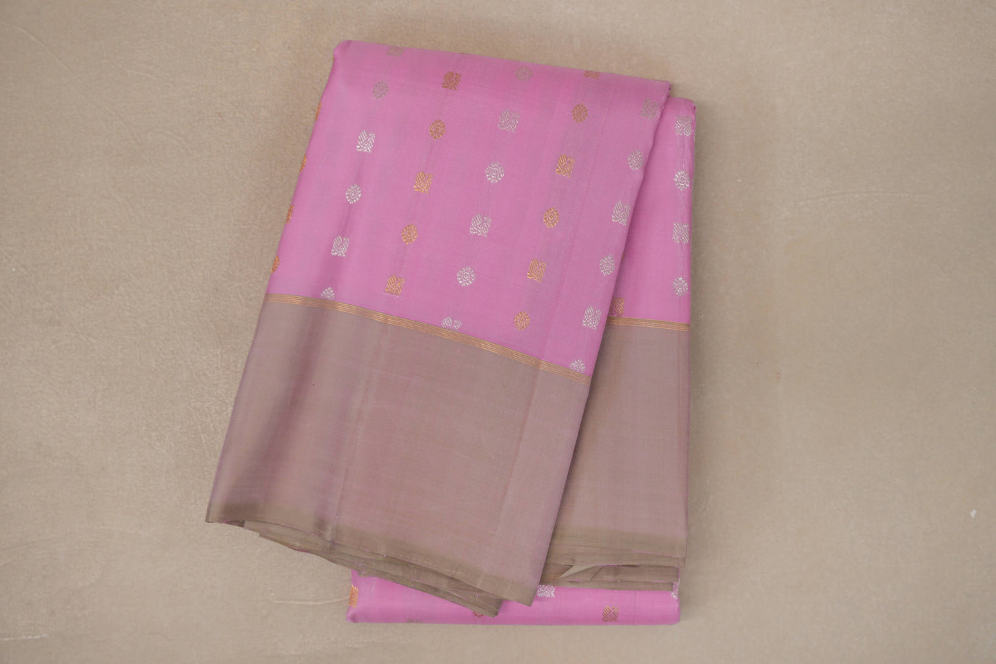 Pastel Pink Vintage Kanjivaram Silk Saree