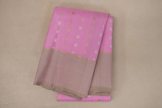 Pastel Pink Vintage Kanjivaram Silk Saree