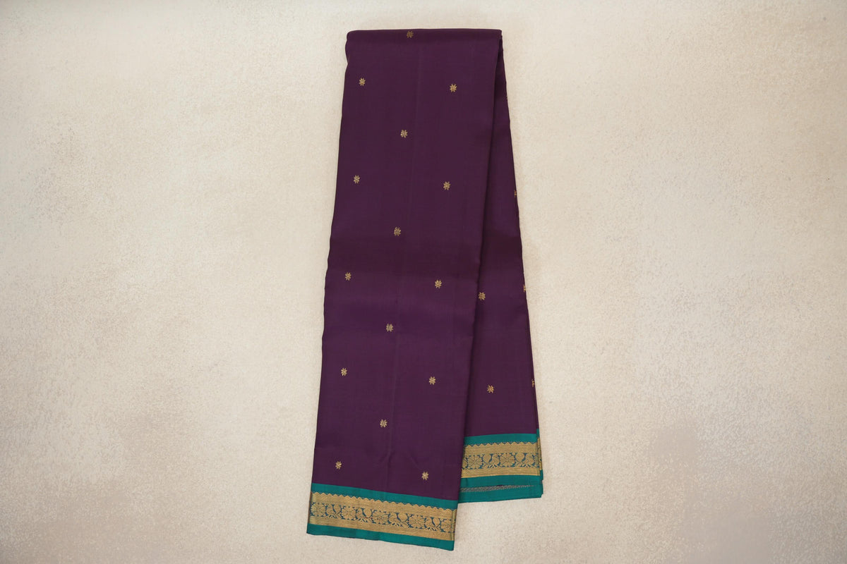 Deep Purple Vintage Kanjivaram Silk Saree online