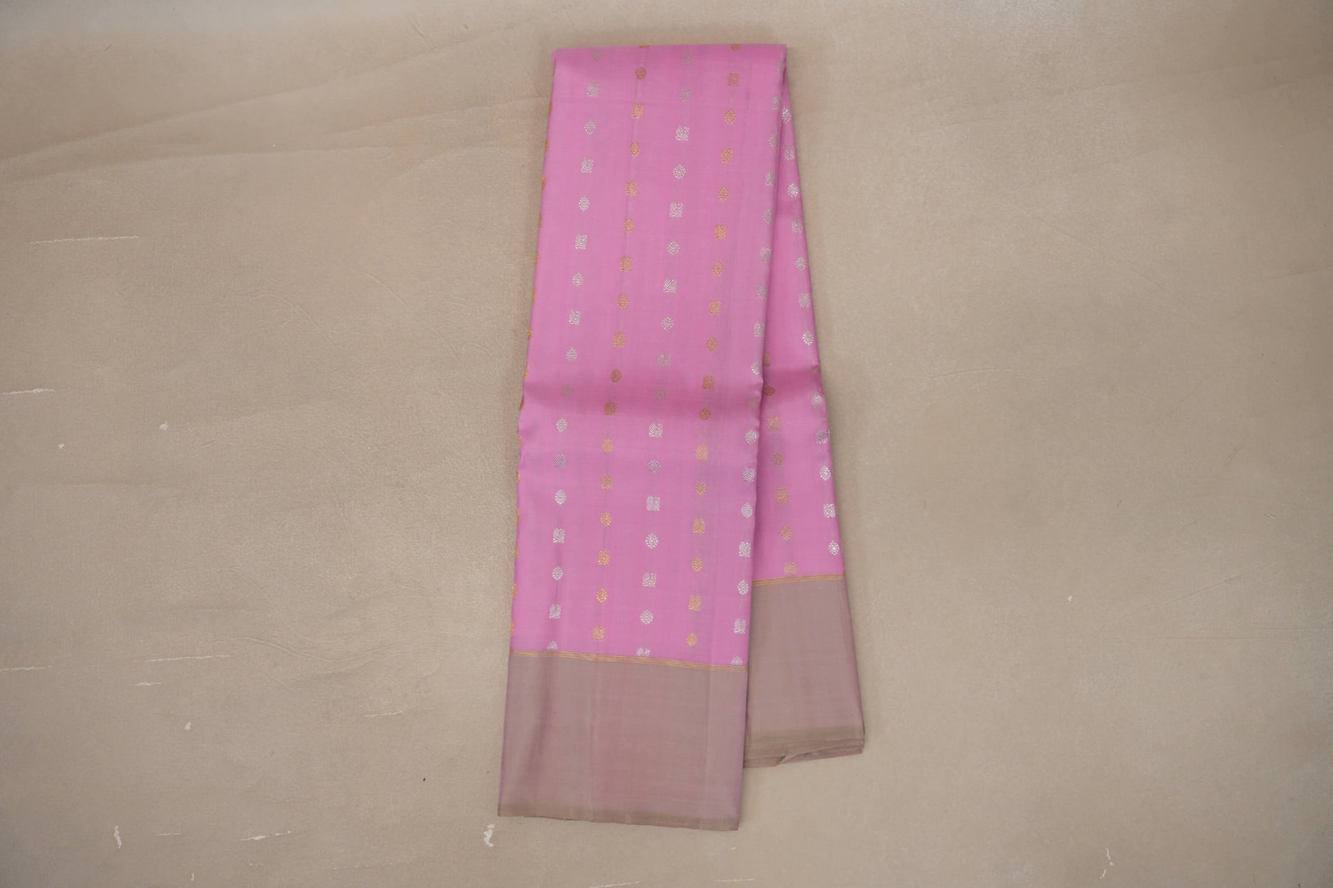 Online Pastel Pink Vintage Kanjivaram Silk Saree