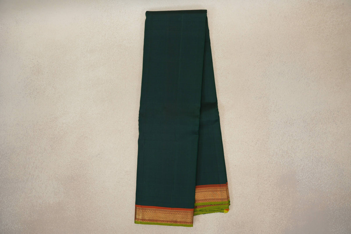 Deep Bottle Green Vintage Kanjivaram Silk Saree online