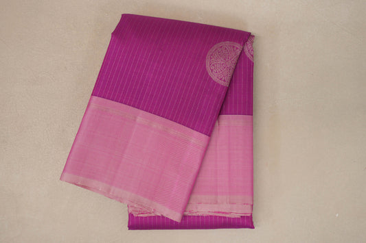Bright Magenta Vintage Kanjivaram Silk Saree