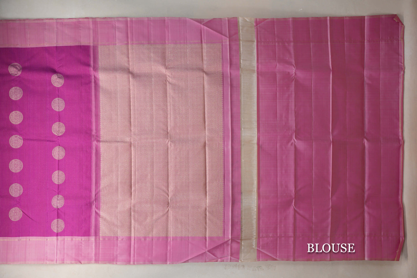 Bright Magenta Vintage Kanjivaram Silk Saree by Shreenivas Silks PSSR019421