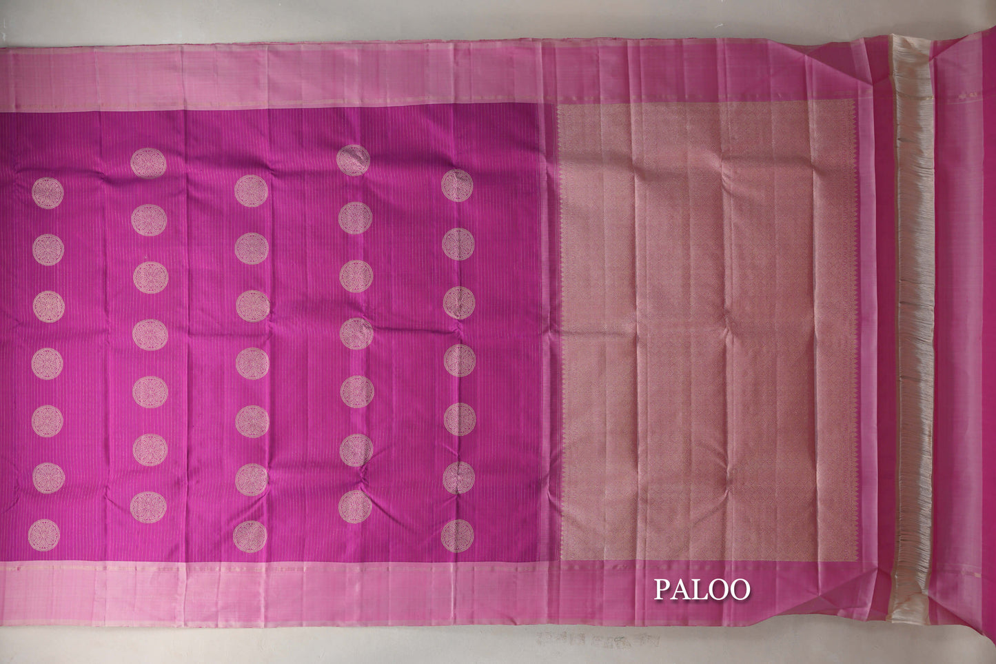 Bright Magenta Vintage Kanjivaram Silk Saree by Shreenivas Silks PSSR019421