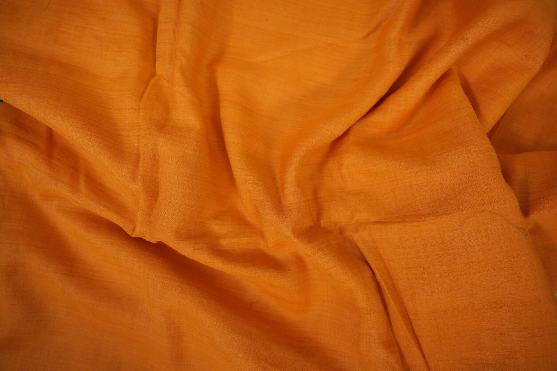 Mustard with Green Borders Ikat Cotton Saree Zoom