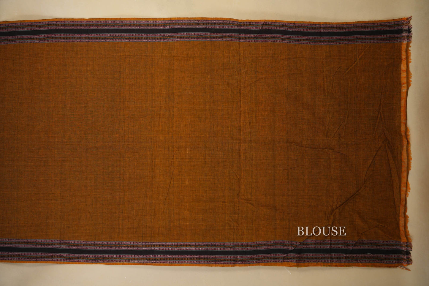  Mehandi Green Odissa Eri Cotton Saree Blouse