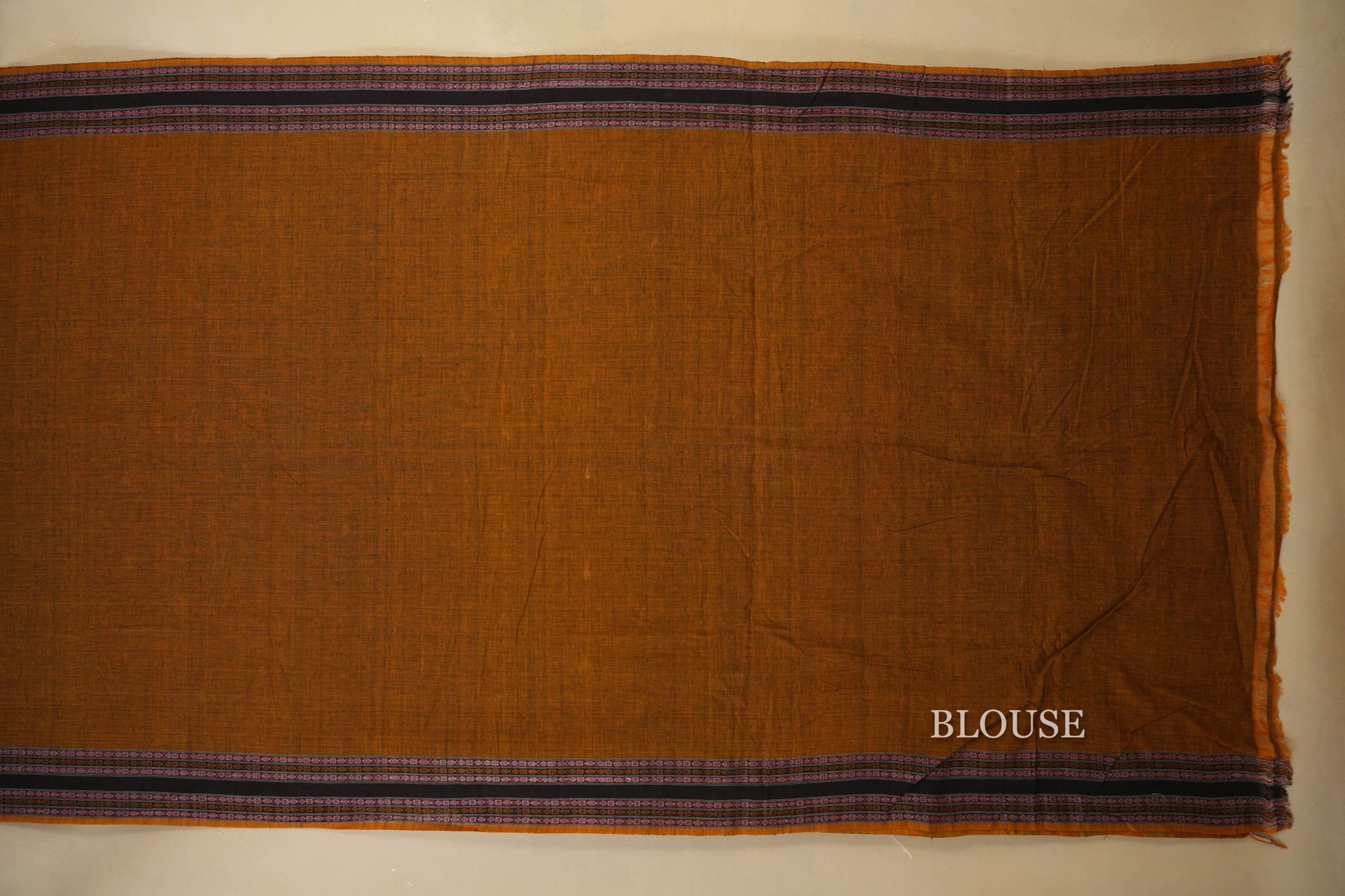  Mehandi Green Odissa Eri Cotton Saree Blouse