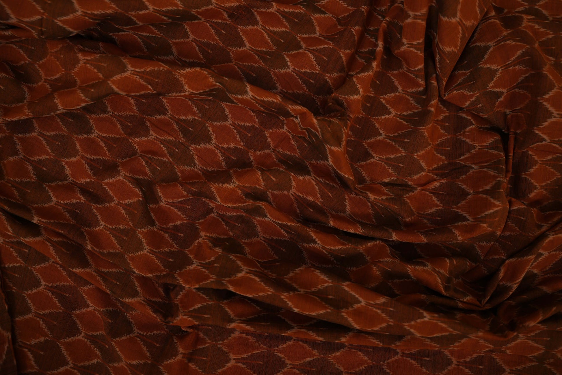 Multi Color Ikat Cotton Saree Zoom