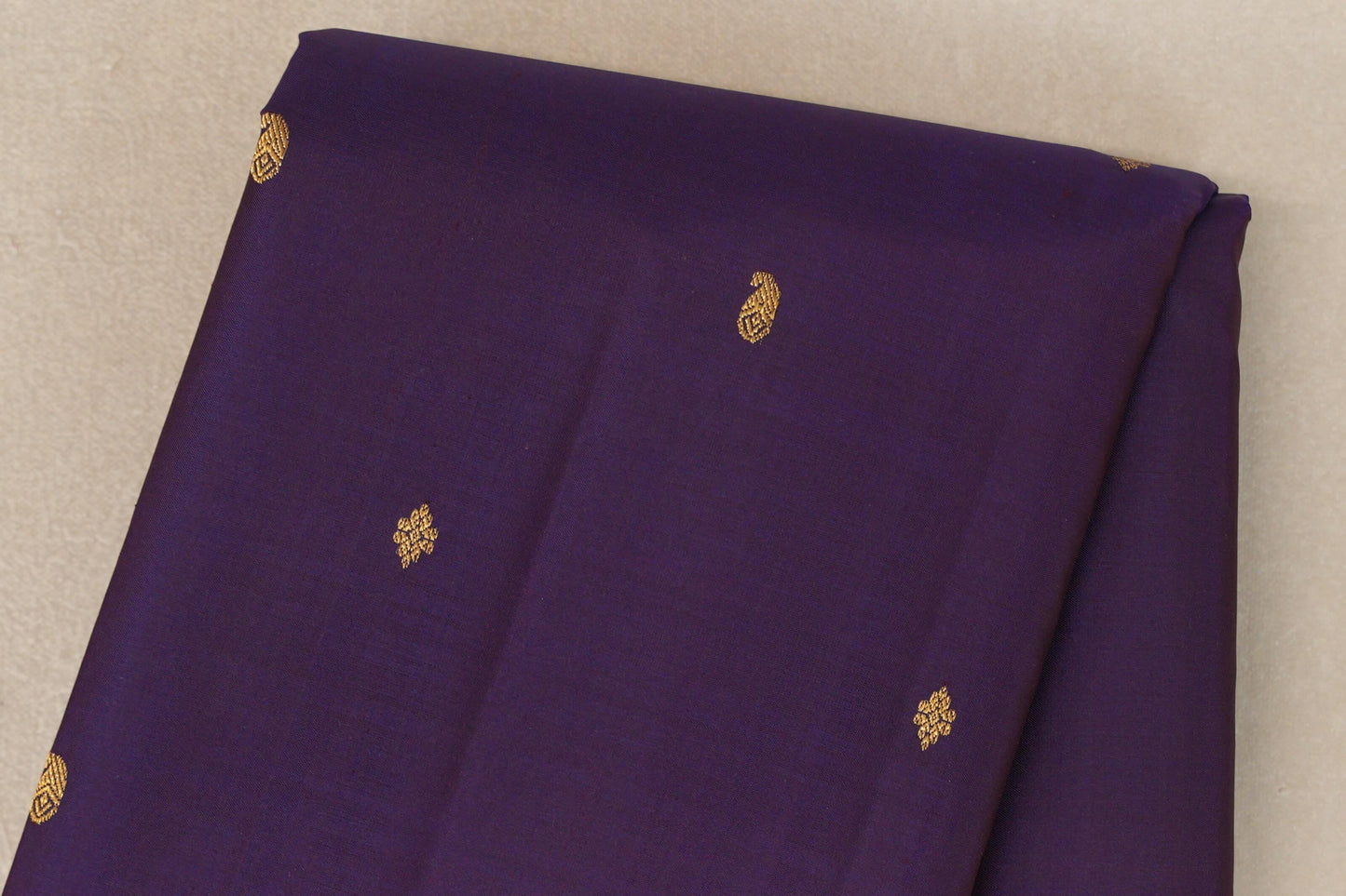 Purple with magenta Borders Vintage Kanjivaram Silk Saree by Shreenivas Silks PSSR019427