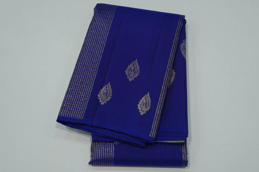Navy blue vintage kanchipuram silk saree