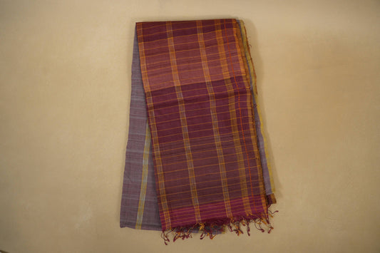 Folded Multi Color Odissa Tussar Silk Saree