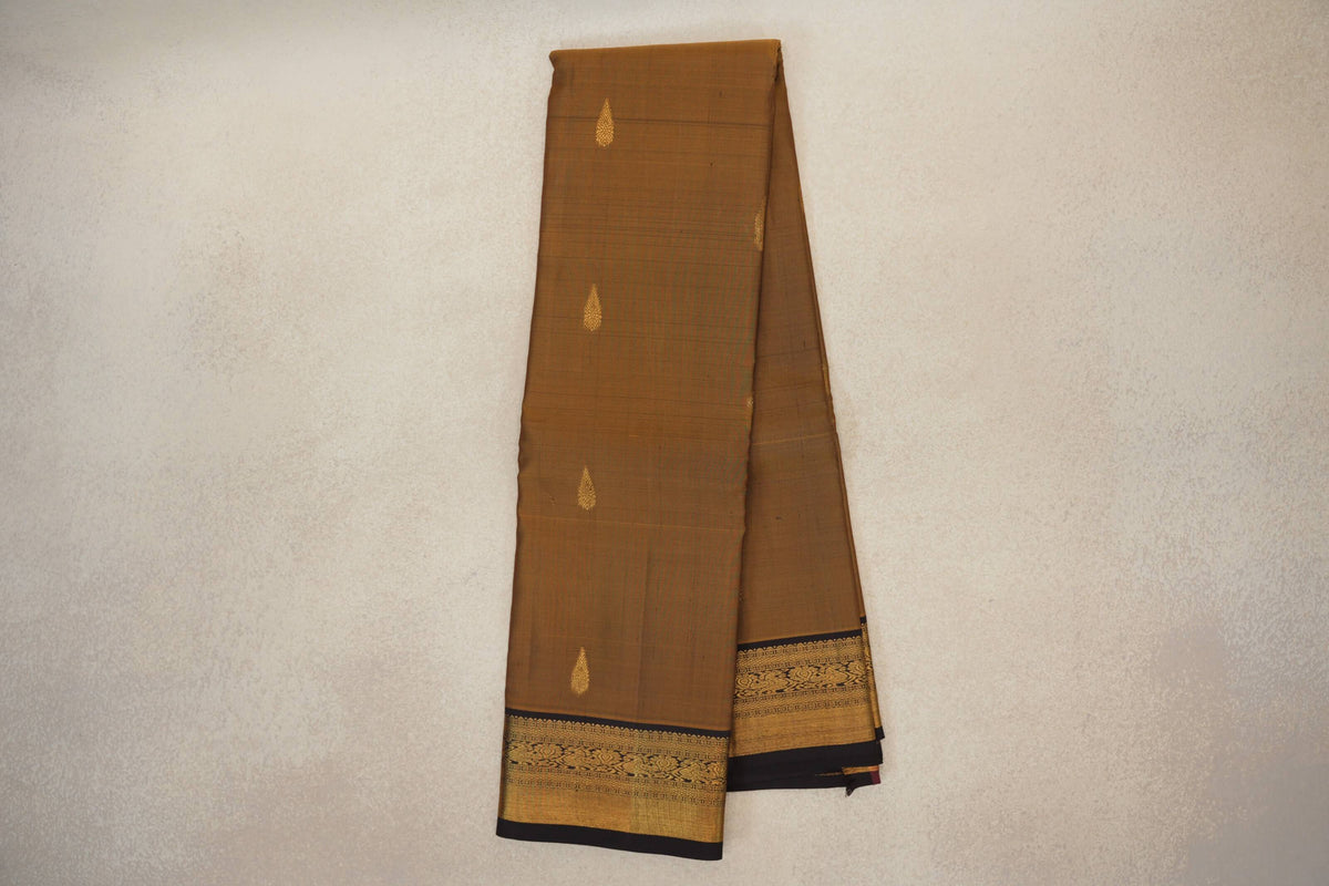 Antique Mustard Gold Vintage Kanjivaram Silk Saree online