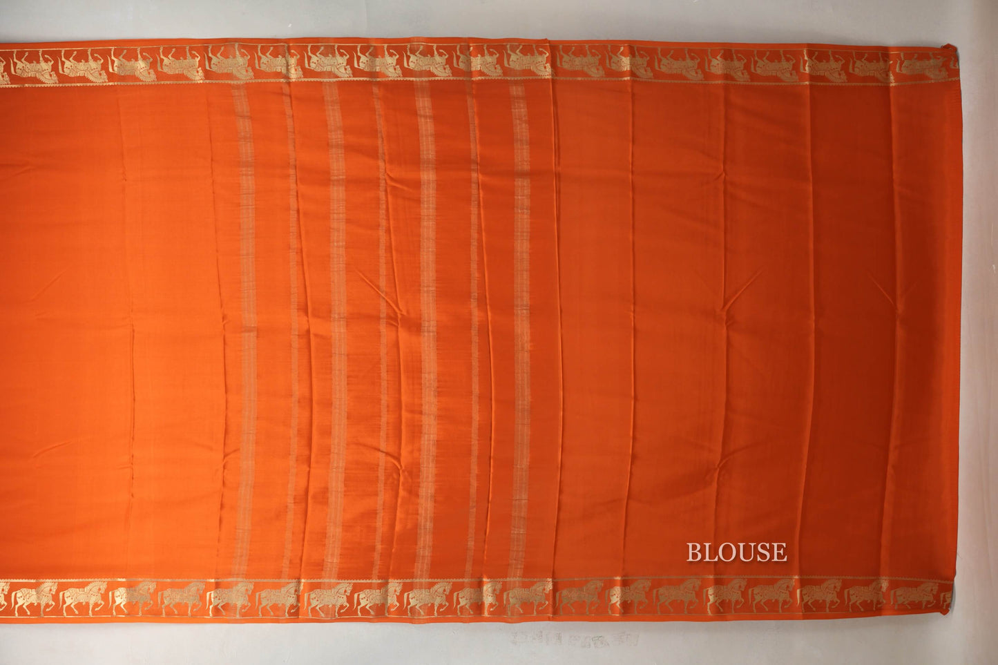 Rust Mysore Silk Saree by Shreenivas Silks PSSR019430