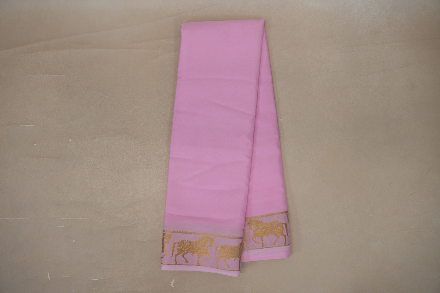 Baby Pink Mysore Silk Saree by Shreenivas Silks PSSR019431