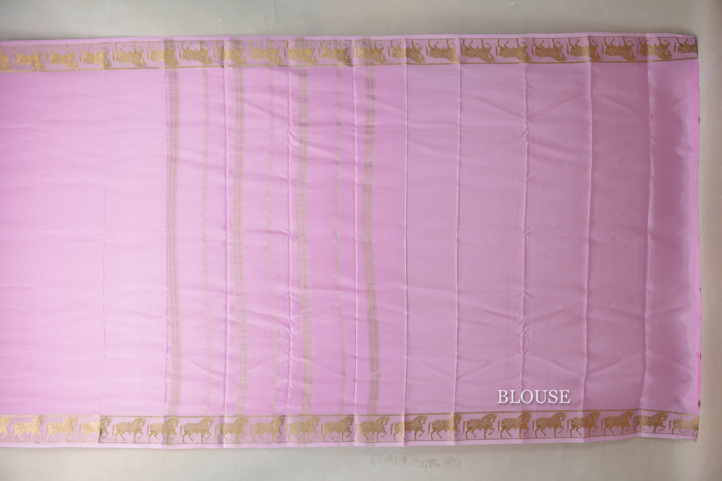 Baby Pink Mysore Silk Saree by Shreenivas Silks PSSR019431