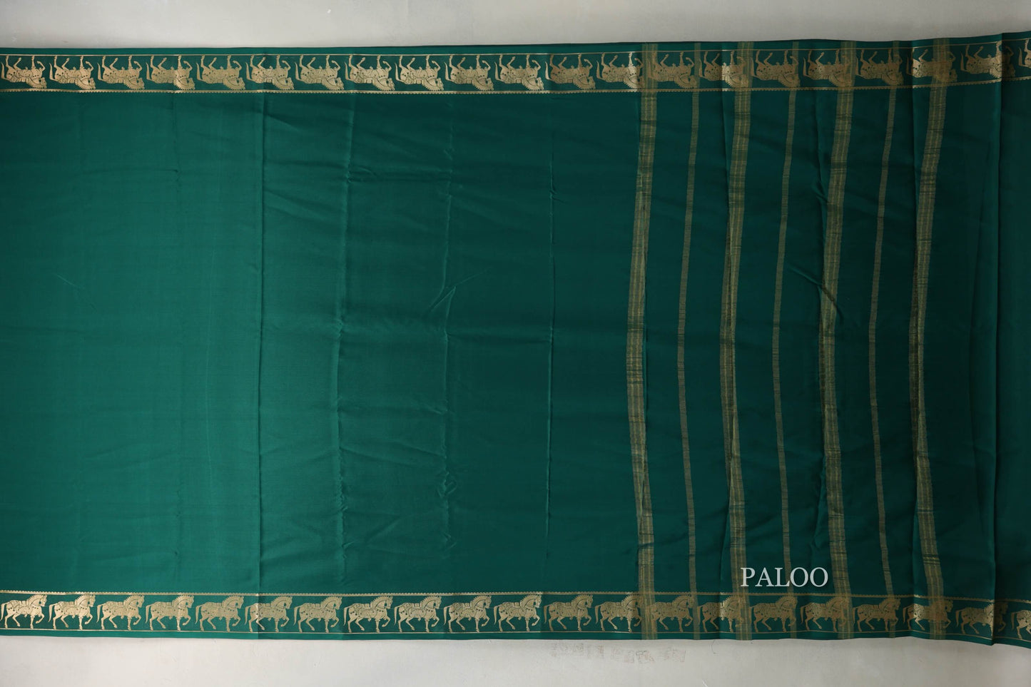 Green Mysore Silk Saree by Shreenivas Silks PSSR019433