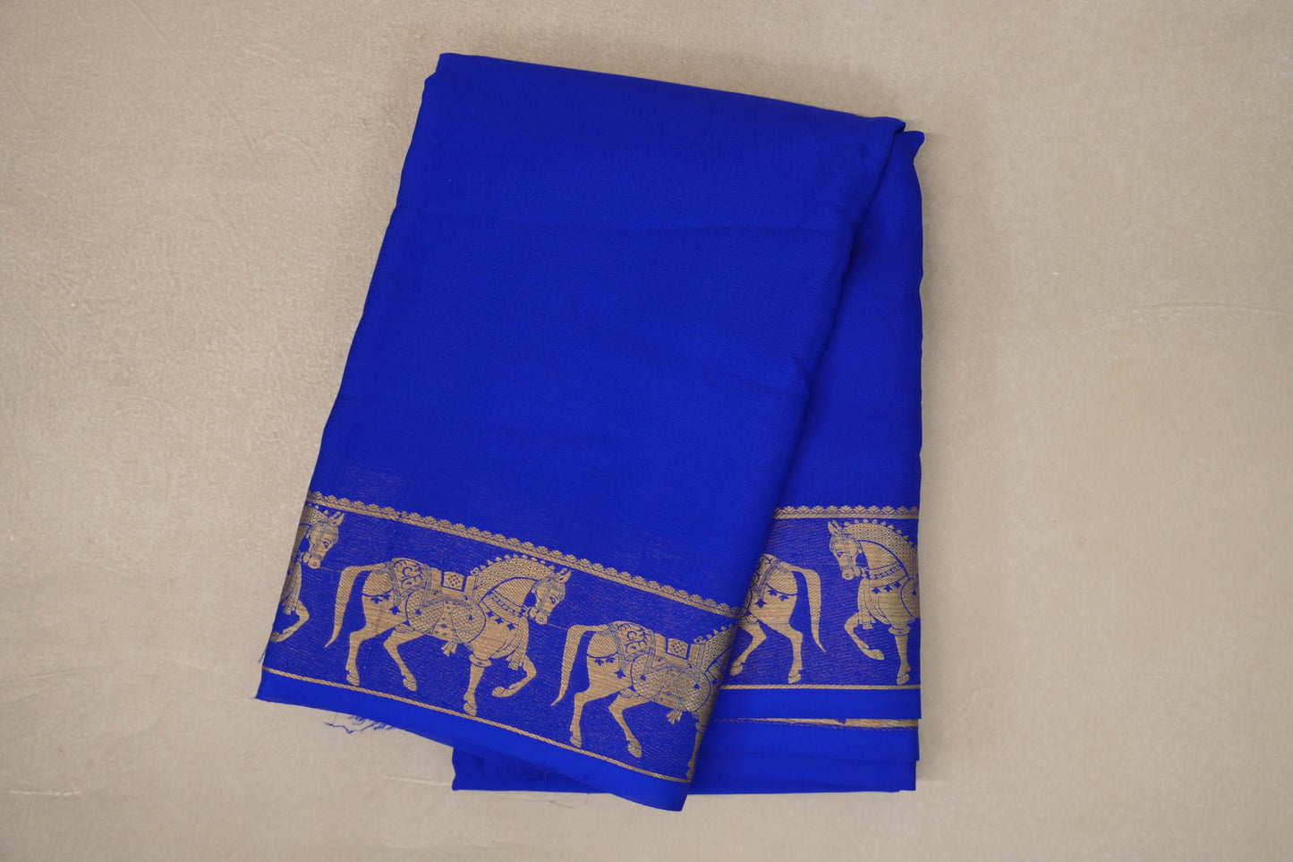 Royal Blue Mysore Silk Saree by Shreenivas Silks PSSR019434