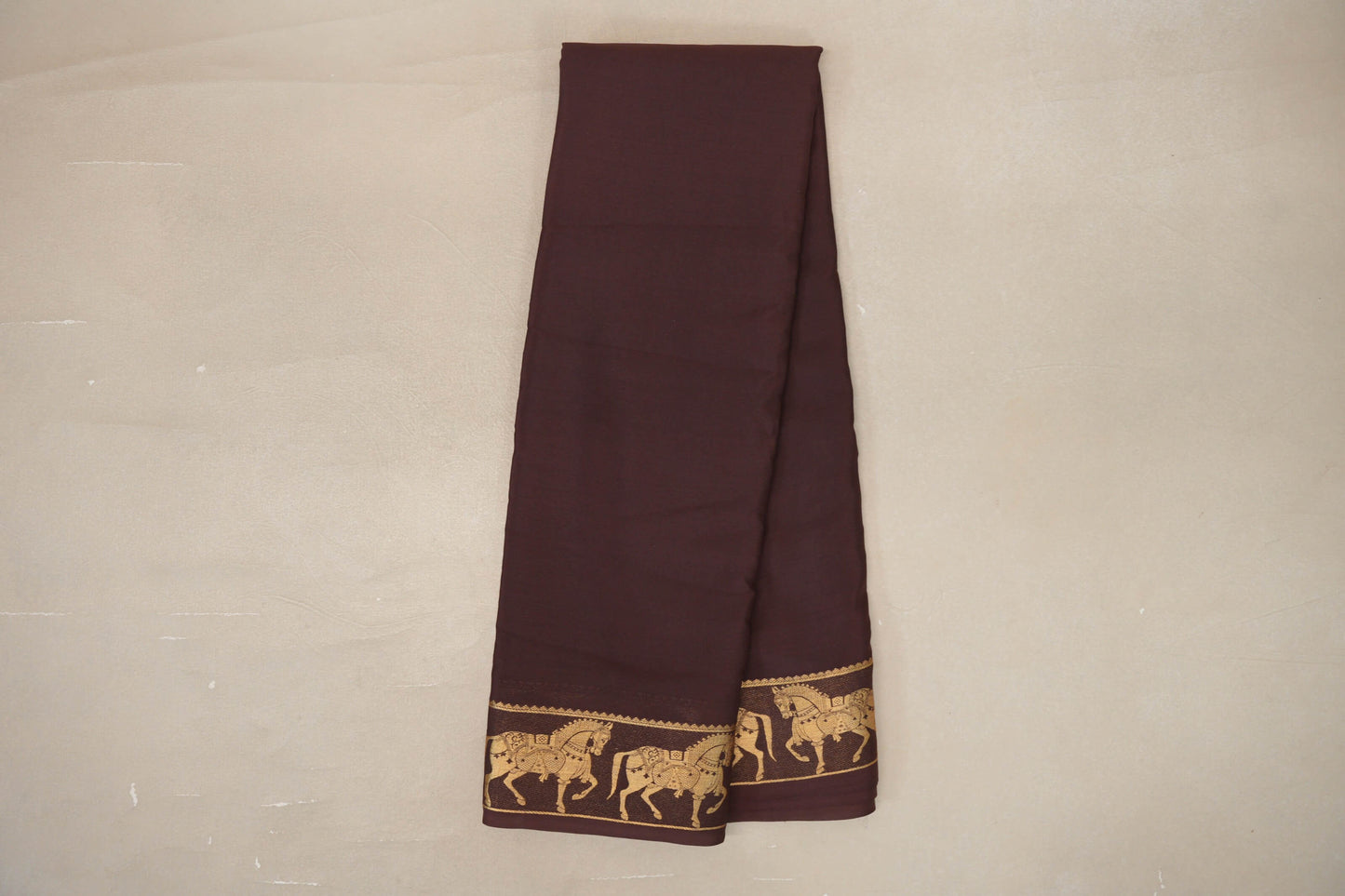 Coffee Brown Mysore Silk Saree by Shreenivas Silks PSSR019435