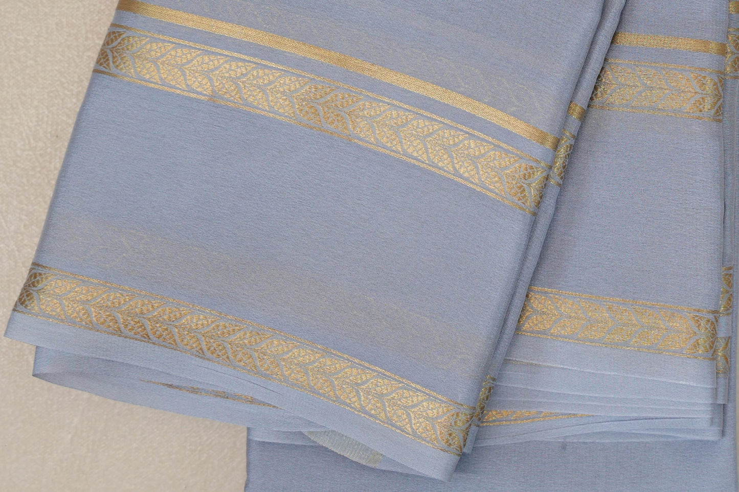 Gray Mysore Silk Saree by Shreenivas Silks PSSR019439