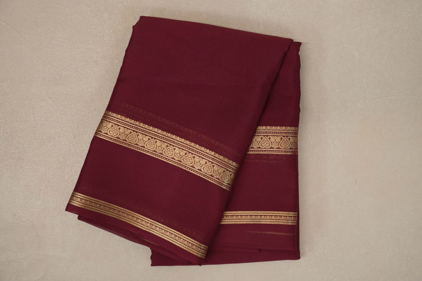 Maroon Mysore Silk Saree by Shreenivas Silks PSSR019442