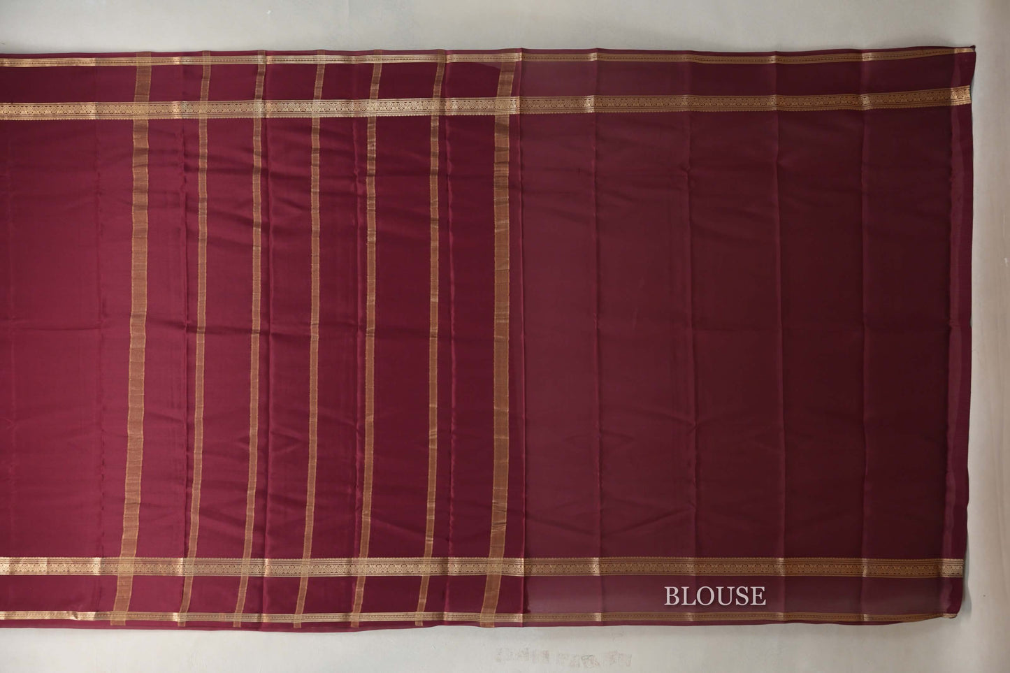 Maroon Mysore Silk Saree by Shreenivas Silks PSSR019442