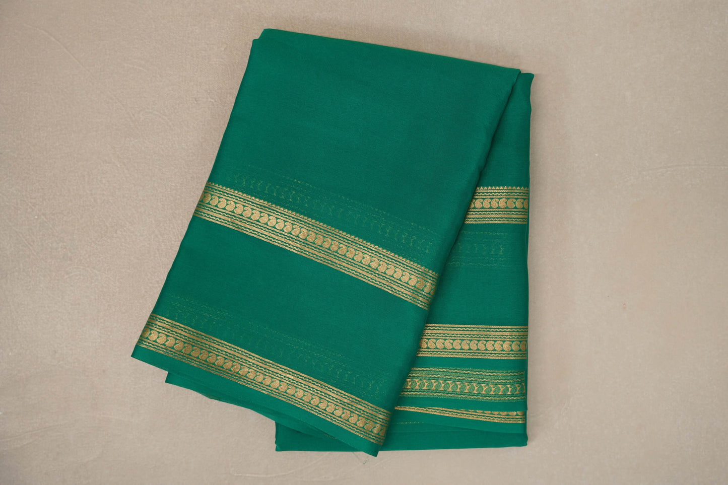 Green Mysore Silk Saree by Shreenivas Silks PSSR019443