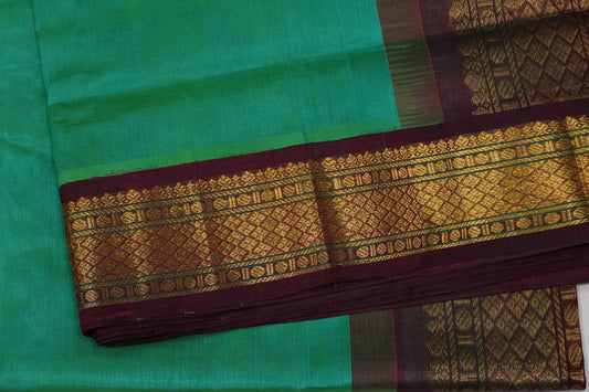 Plain vintage silk cotton saree