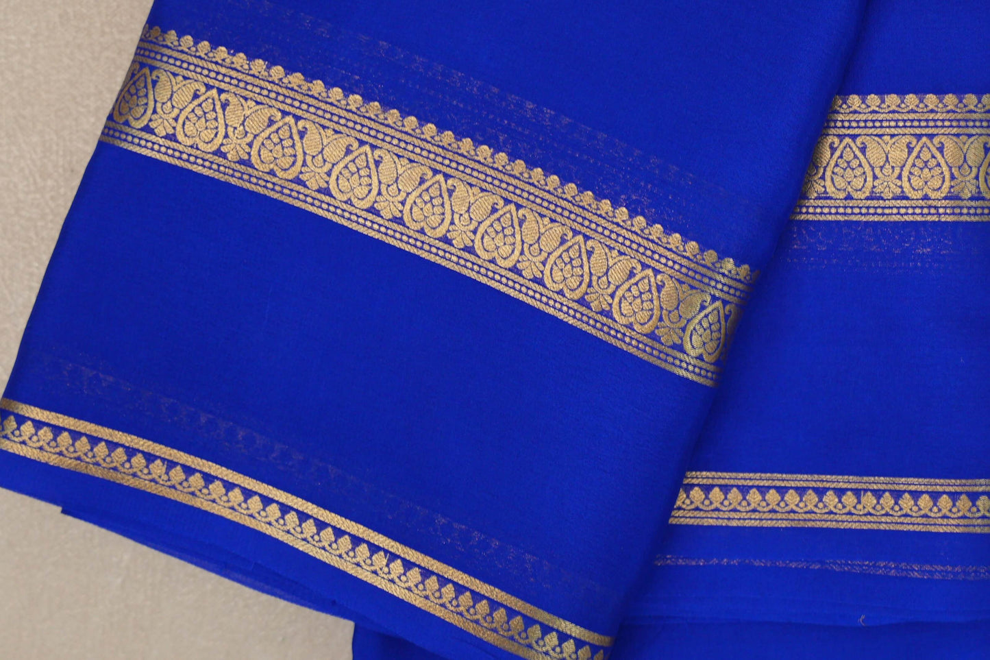 Royal Blue Mysore Silk Saree by Shreenivas Silks PSSR019444