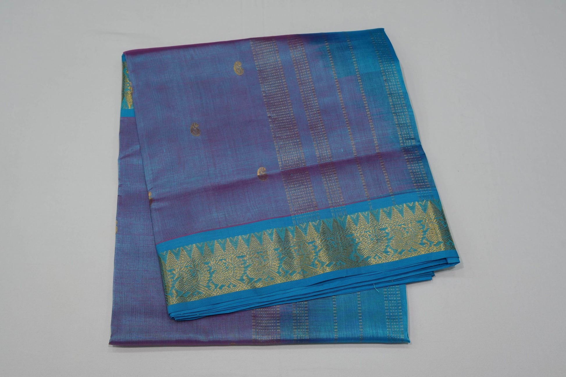 Lavender vintage silk cotton saree