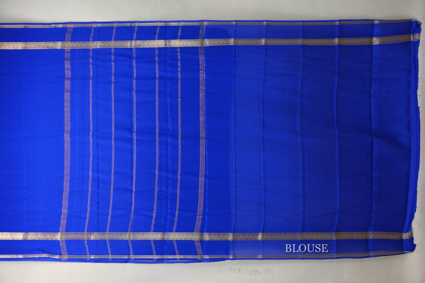 Royal Blue Mysore Silk Saree by Shreenivas Silks PSSR019444