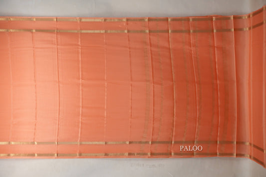 Light Orange Mysore Silk Saree by Shreenivas Silks PSSR019445