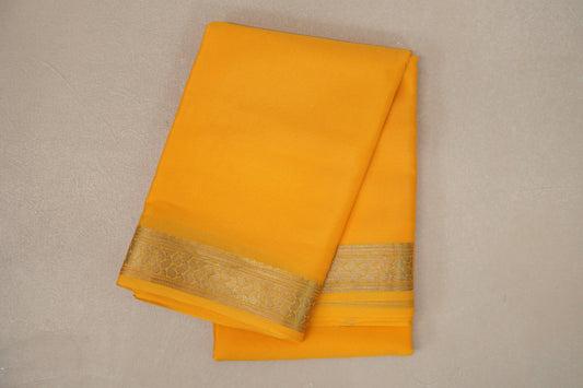 Yellow Mysore Silk Saree by Shreenivas Silks PSSR019447