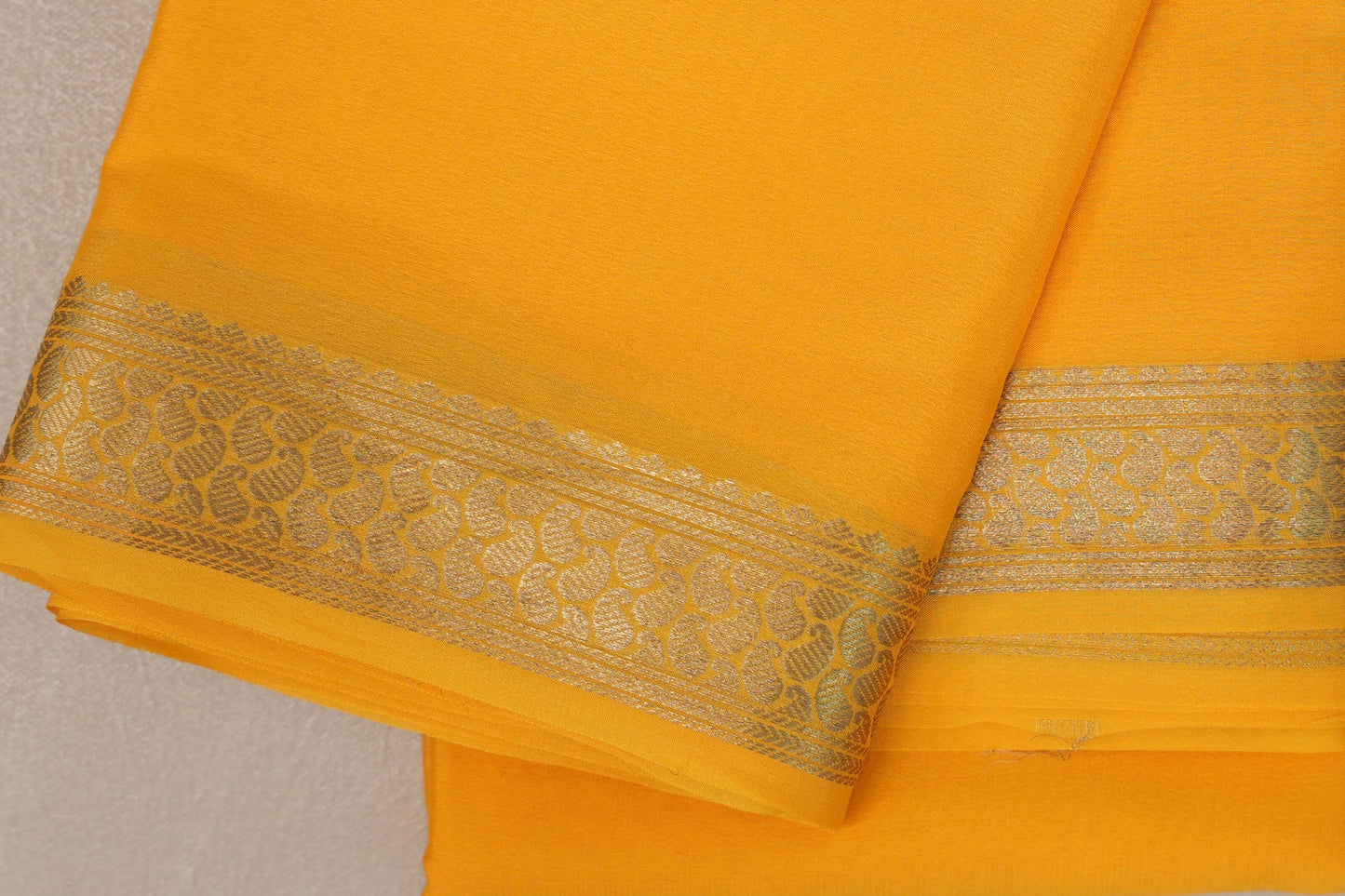 Yellow Mysore Silk Saree by Shreenivas Silks PSSR019447