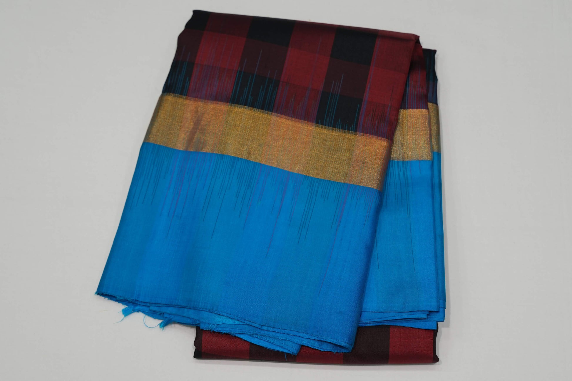 Multi-color light weight kanchipuram silk saree