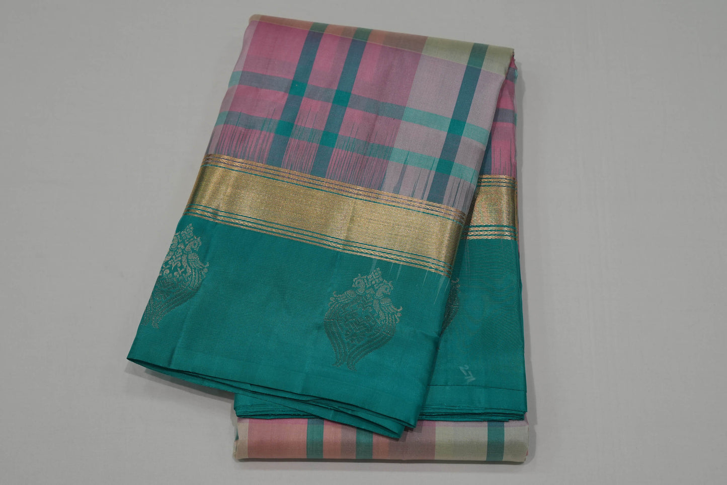 Multi-color light weight kanchipuram silk saree