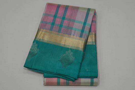 Multi-color light weight kanchipuram silk saree