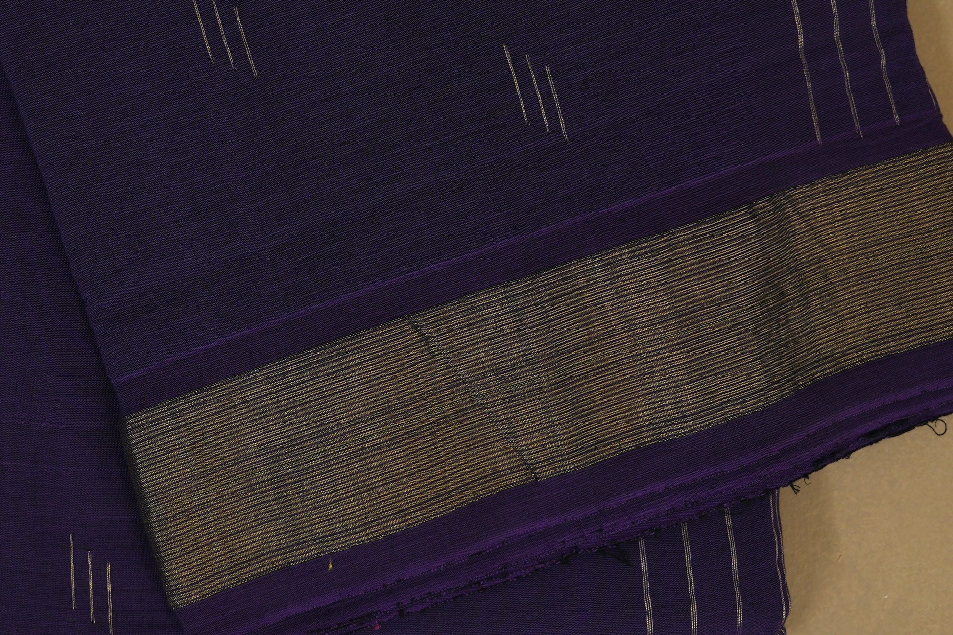 Purple Paithani Cotton Saree border