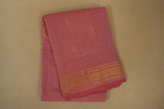 Onion pink Paithani Cotton Saree