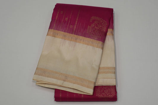 Pink light weight kanchipuram silk saree