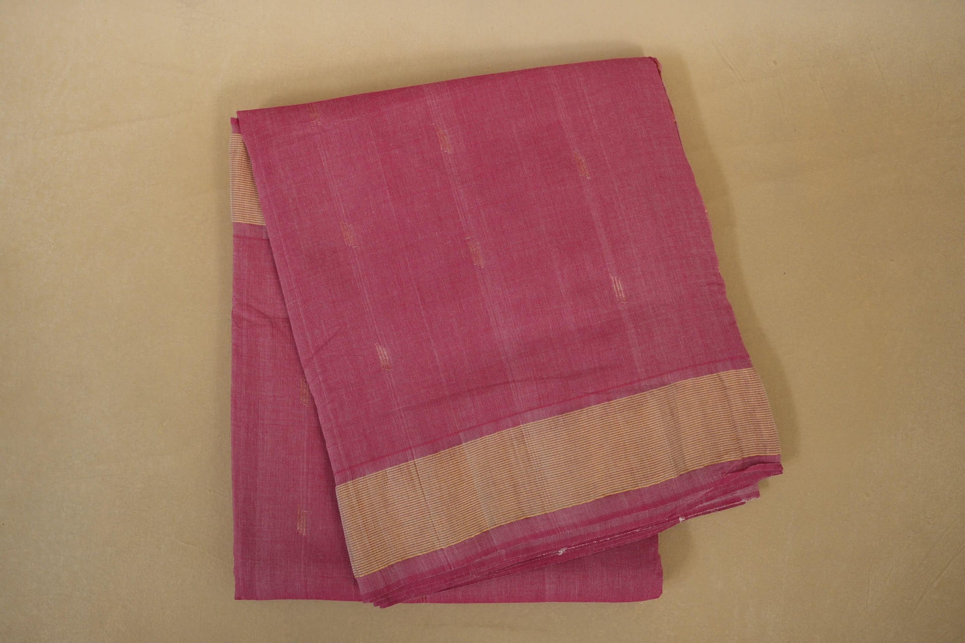 Onion pink Paithani Cotton Saree