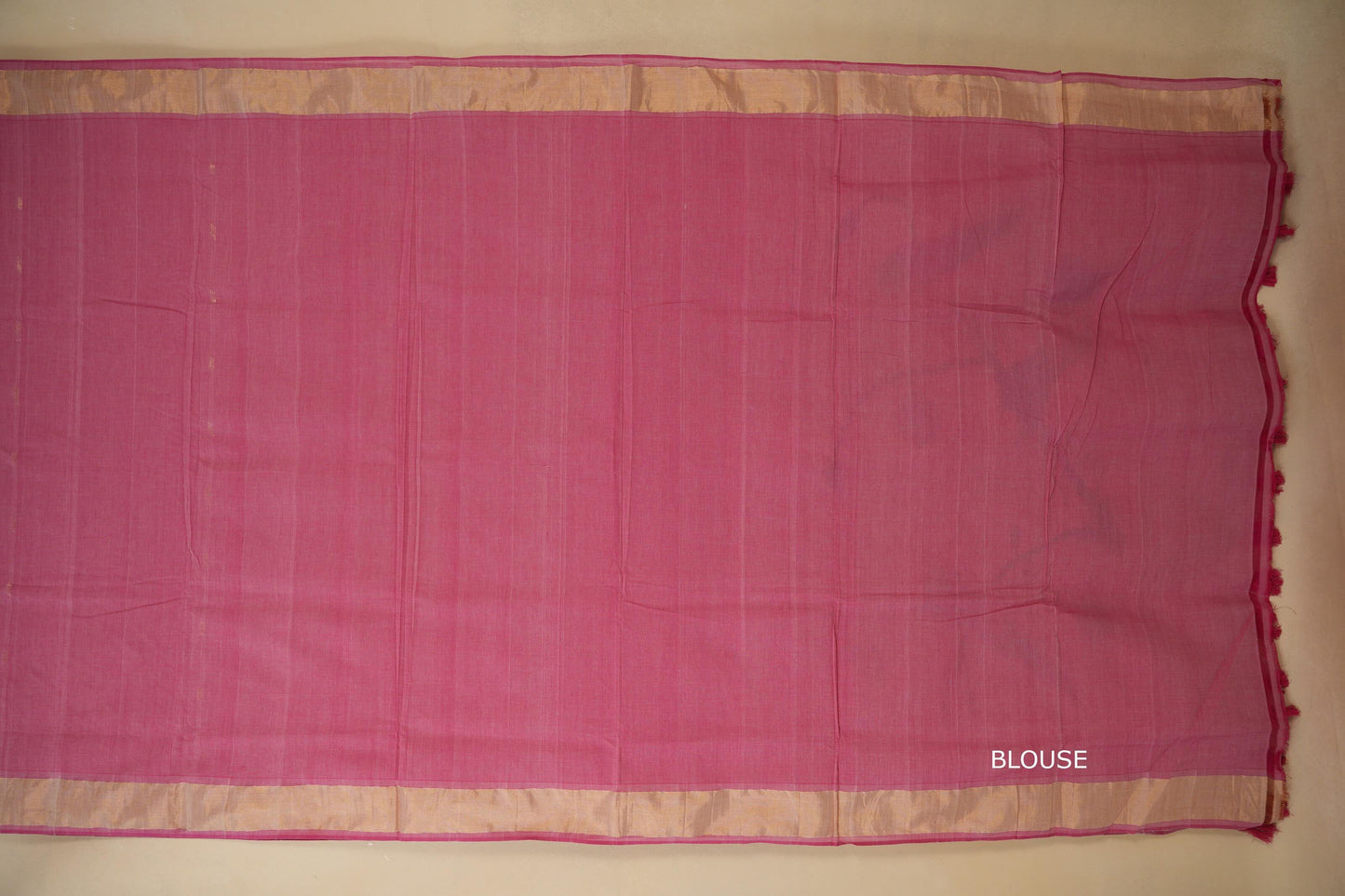 Onion pink Paithani Cotton Saree blouse