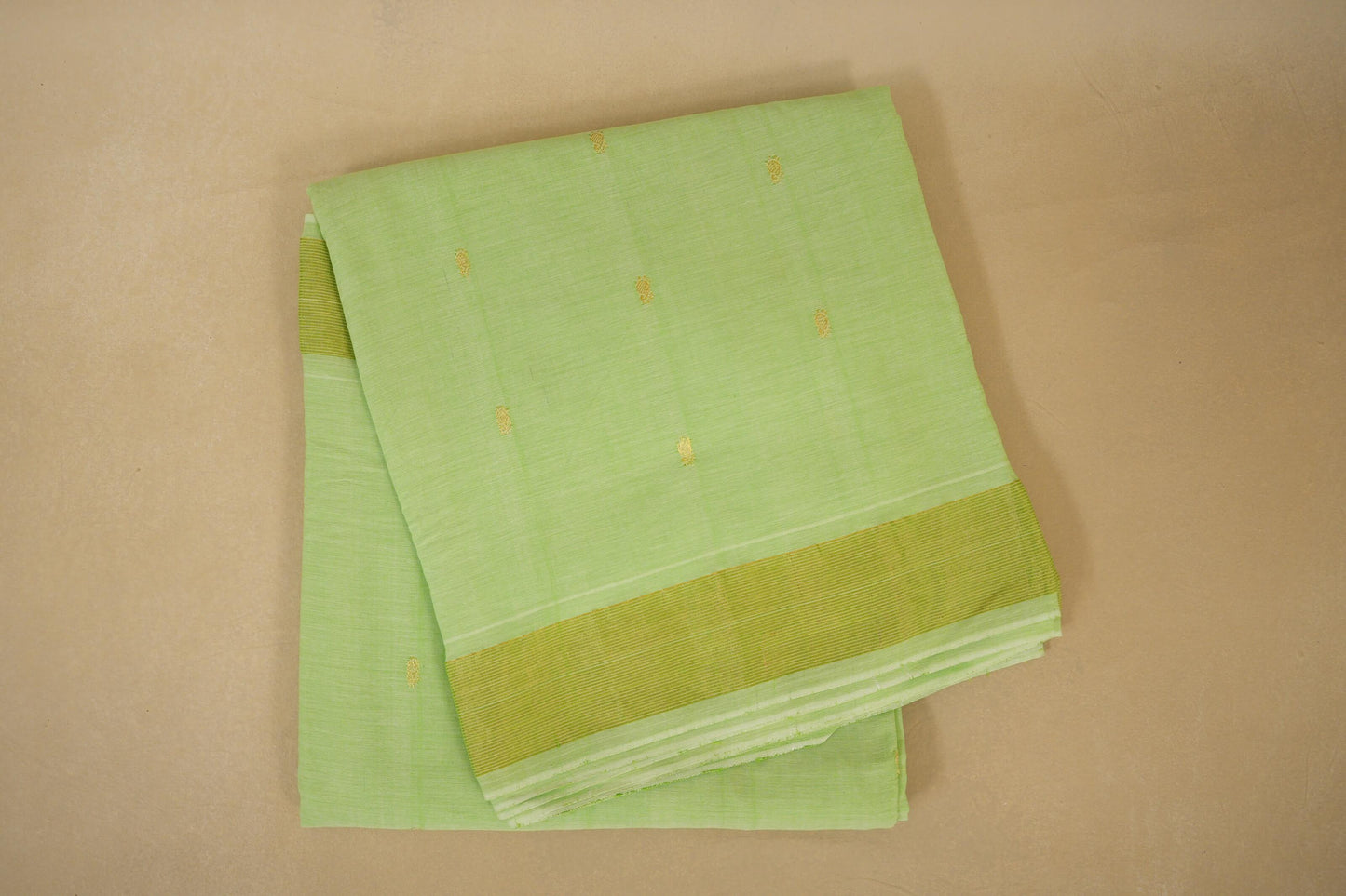 Pista green Paithani Cotton Saree