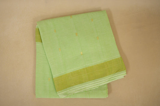 Pista green Paithani Cotton Saree