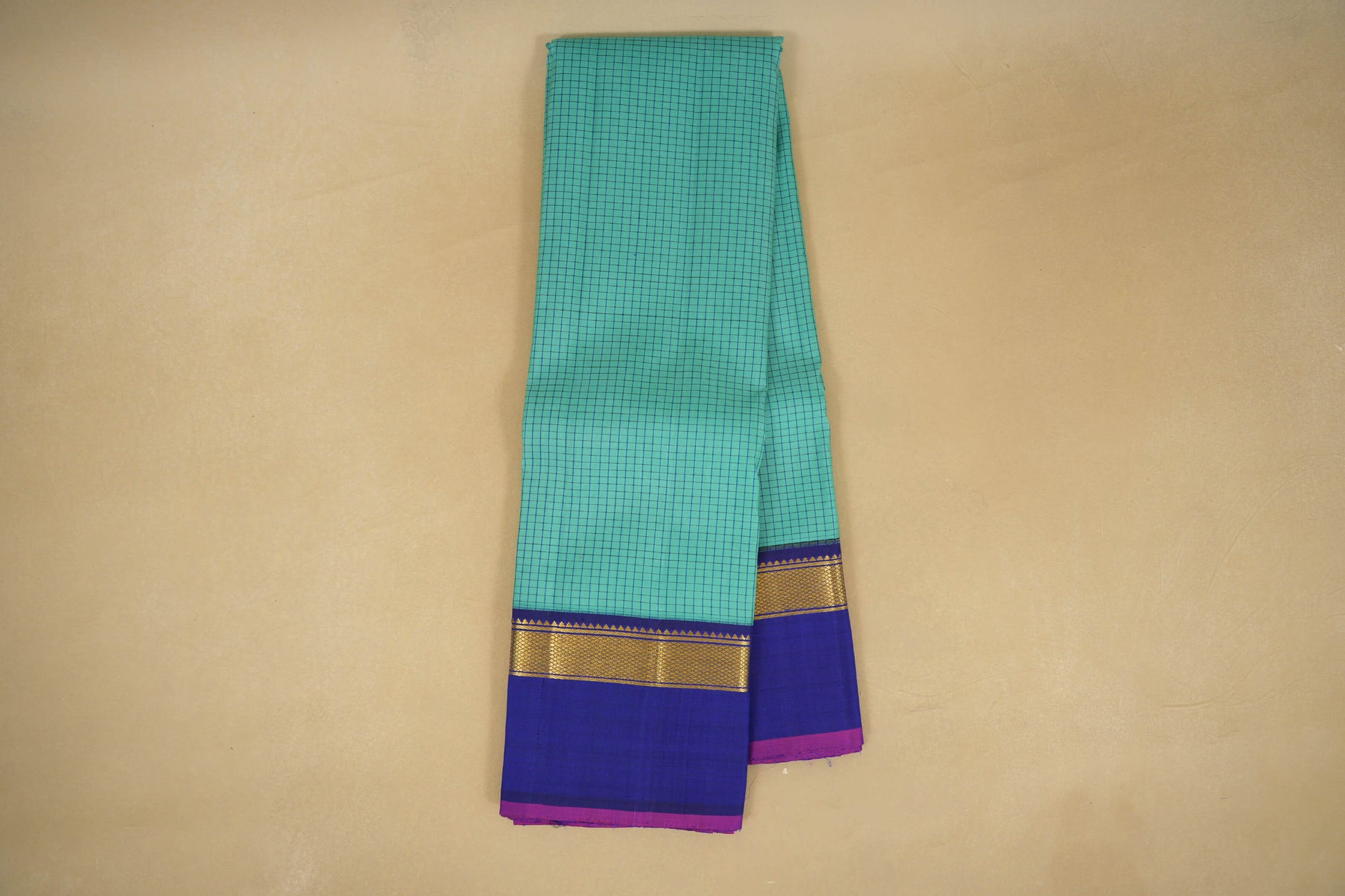 Teal Blue Vintage Kanjivaram Silk Saree Online