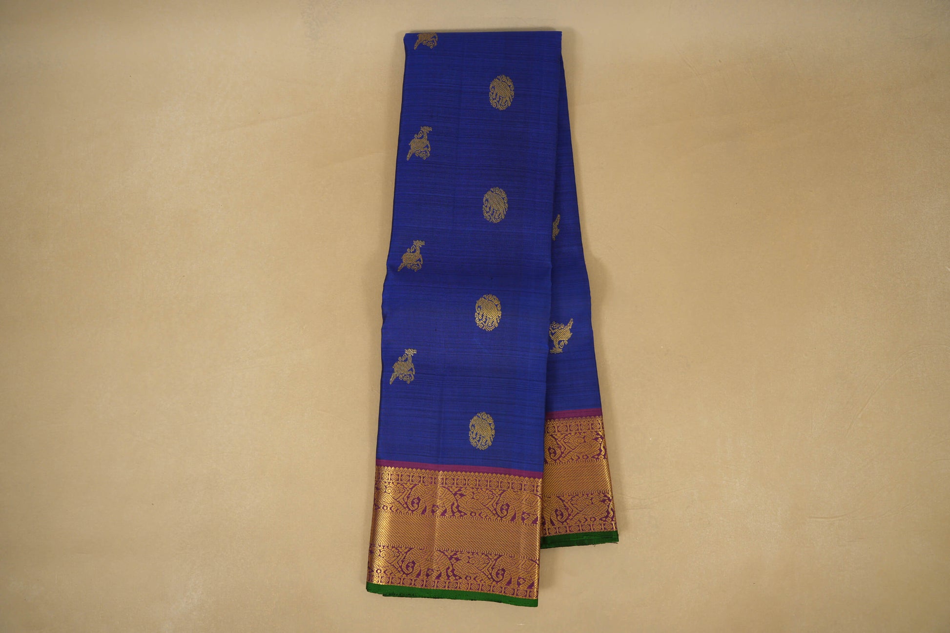 Blue Vintage Kanjivaram Silk Saree  online