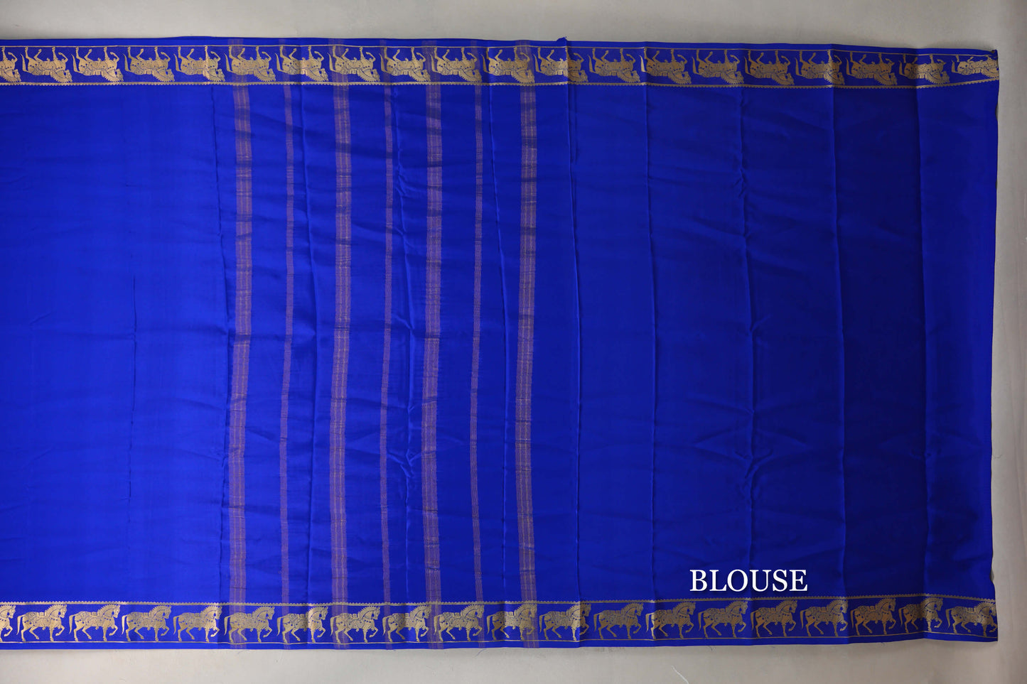 Royal Blue with Self Borders Mysore Silk Saree by Shreenivas Silks PSSR019466