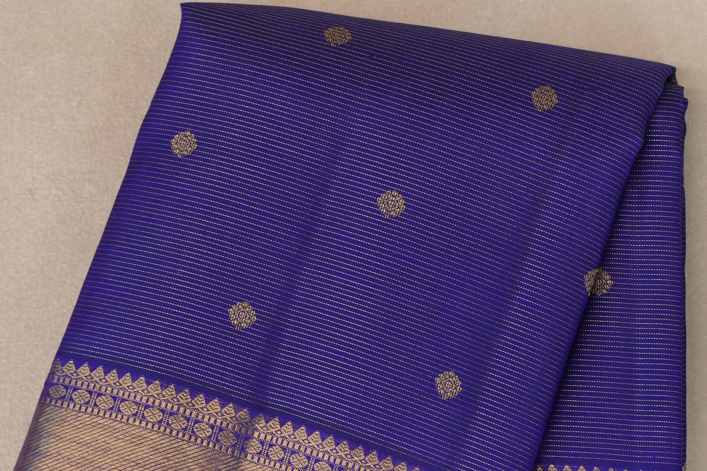 Deep Violet Vintage Heirloom Kanjivaram Silk Saree by Shreenivas Silks PSSR019475