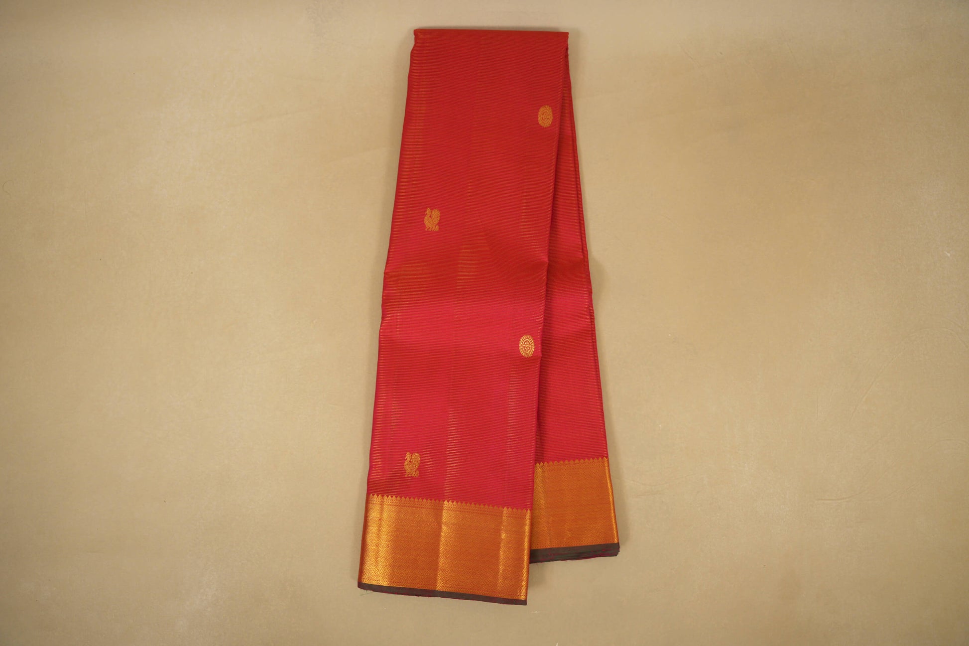 Red Vintage Kanjivaram Silk Saree  online