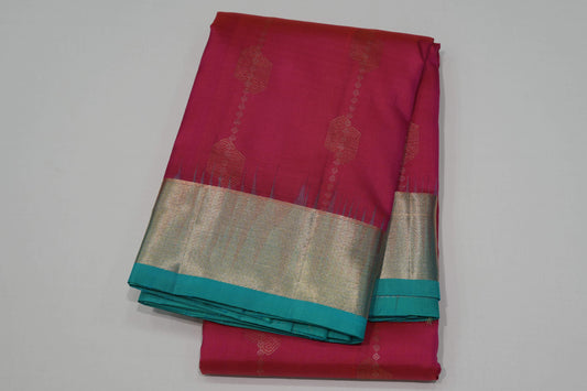 Pink light weight kanchipuram silk saree