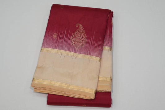 Red light weight kanchipuram silk saree
